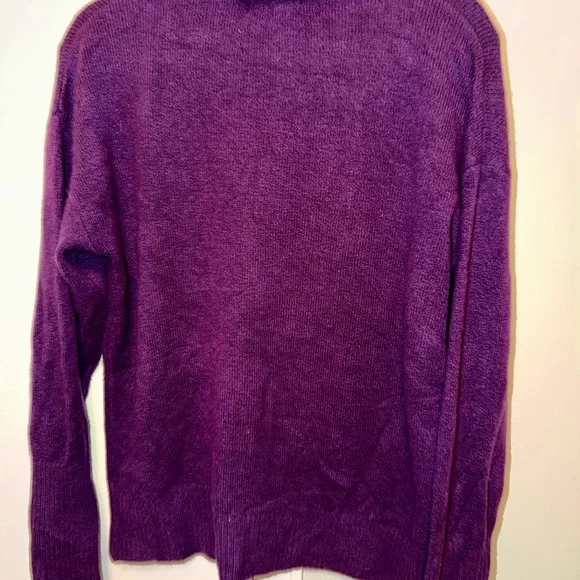 Old Navy Deep Purple Knit Sweater - Picture 2 of 3